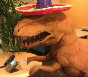 Mozilla Office Dinosaur Statue